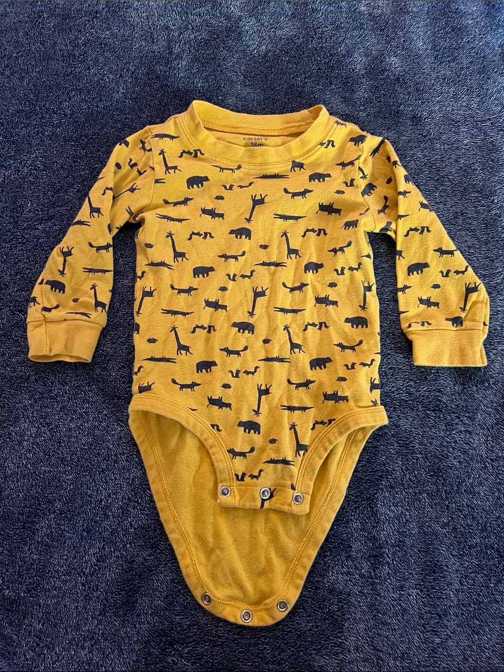 Carter's Mustard Yellow Long Sleeve One-Piece